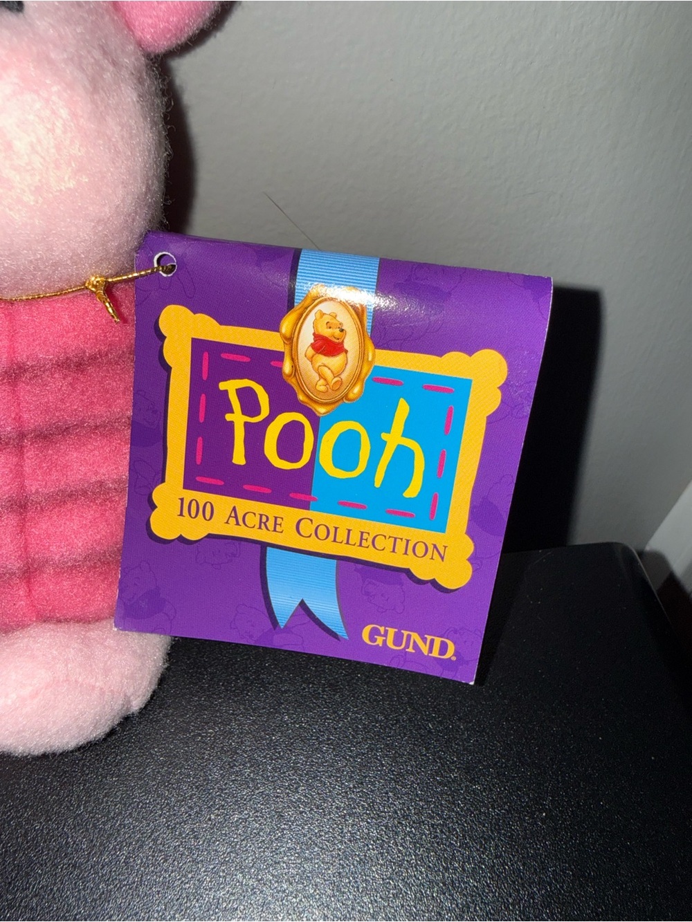 Gund Pooh 100 Acre Collection Roo & Piglet Plush Set - Orange, Pink, Blue - Picture 3 of 5